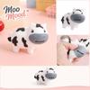 Soft Squeeze Cow Stress Relief Toy Durable PU Foam Material Cute Animal Shape for Sensory Play and Hand Exercise