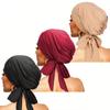 Elastic Milk Silk Head Scarf Hat - Versatile Head Wrap for Chemo or Ethnic Style
