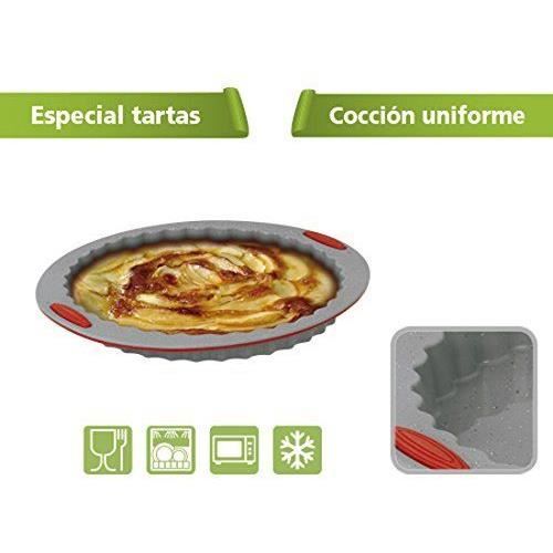 Jata Hogar MC60-Moule pour gâteau et village couleur gris et rouge