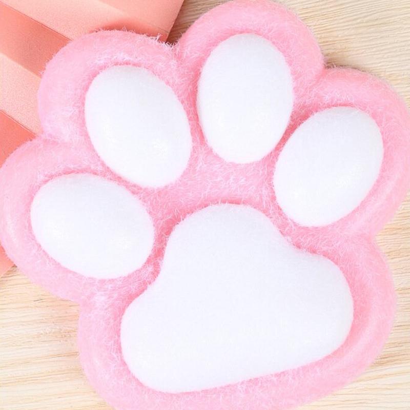 High Quality 400G Super Big Handmade Super Soft Silicone  Flocking Cat'S Paw Relieve Stress And Release Toys