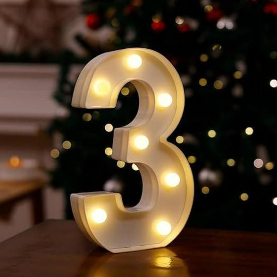 LED Letter & Number Lights: Multicolor Decorations for Birthdays, Proposals, Weddings, and Parties