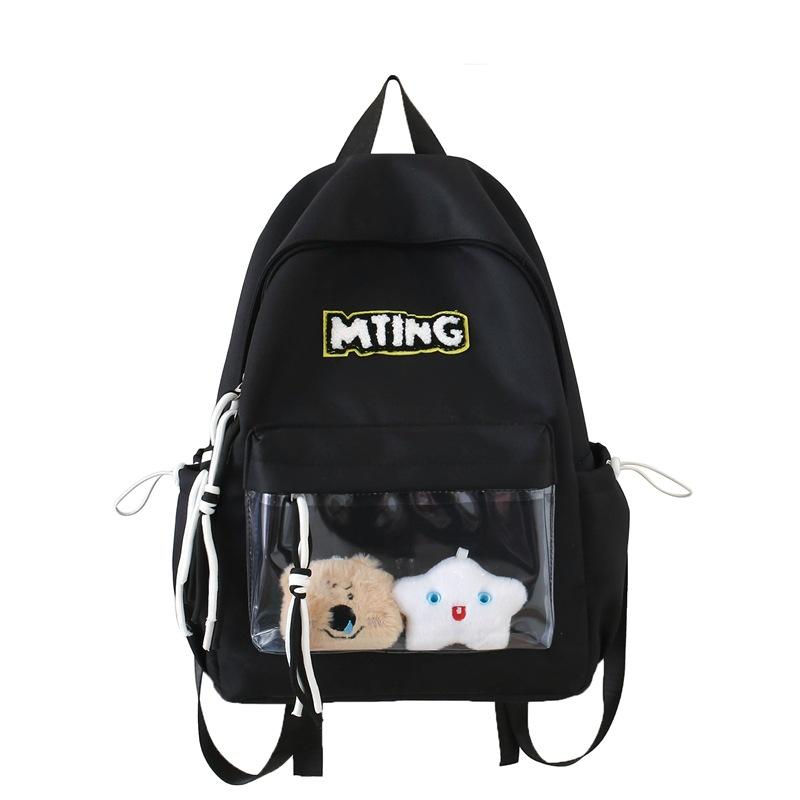 

Cute Japanese-style Schoolbag for Primary School Students, An Instagram Minimalist Backpack That Is Versatile and Has A High Level of Appearance Small with pendant