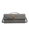 Autumn and Winter New Matte Hand-woven Hand-held Dinner Bag Fashion Lock Bag Messenger Bag Fashion