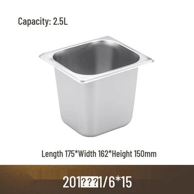 AVADEN Stainless Steel Rectangular Food Pan with Lid