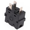 16A Gear Switch Rotary Switch 3 Pin 5Pin AC250V Black