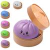 Kuličky na mačkání ve tvaru knedlíků Fidget Senzorická hračka Knedlíky Squishy Měkká mačkací dekompresní hmota Pro dospělé