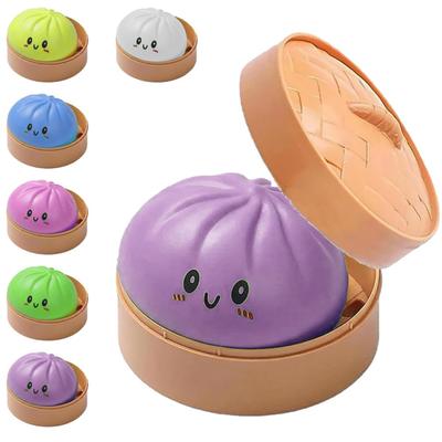 Dumplings Squishy Stress Balls Fidget Sensory Toy  Dumplings Squishy Soft Squeeze Decompression Dough For Adults