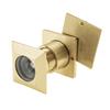Solid Brass Square 28mm Door Peephole 220 Degree HD Optical Glass Lens Privacy Cover Heavy Duty Universal Fit for 42-54mm Door Thickness