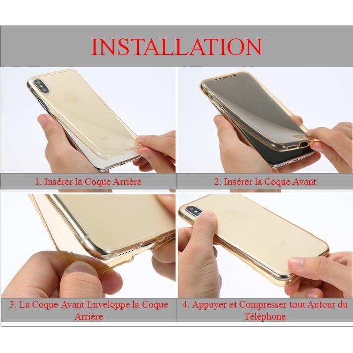 Case - Phonillico® - iPhone X - Transparent Silicone TPU - Ultra Slim - Full Protection