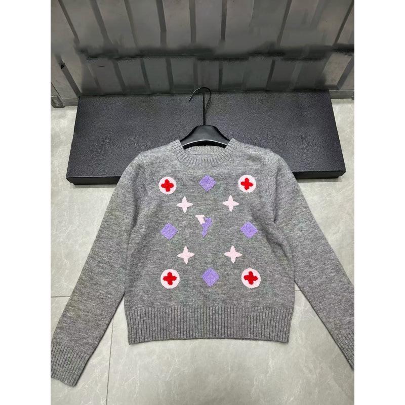 L Brand Autumn/Winter 2026 3D Embroidered Knit Top - Sweet Girly Style
