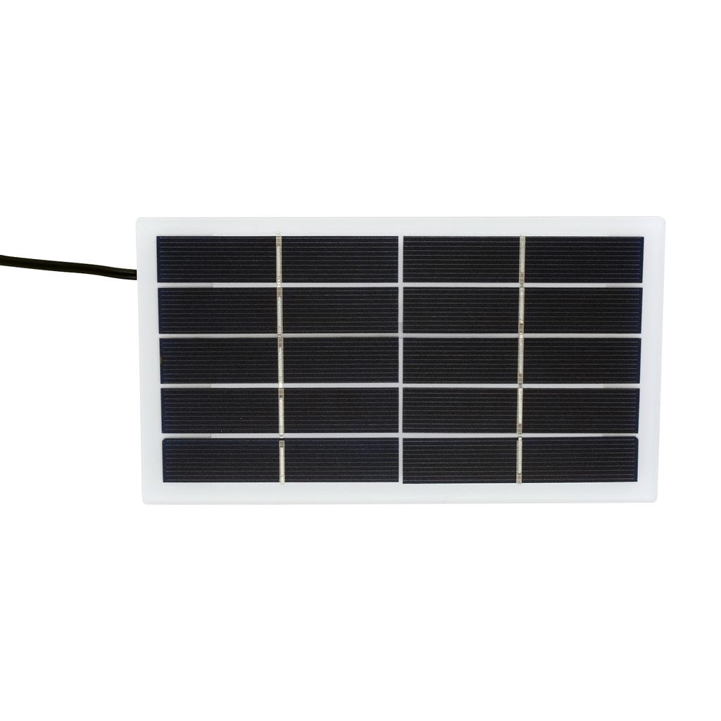 2W 5V solcellepanel med DC-port polykrystallinsk silisium solcelle DIY vanntett camping bærbar