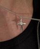 Ag47 M.C-N-12 Cross Flower Cubic Necklace