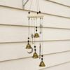 Wooden Retro Distressed Wind Chime Wicca Pagan Style Bell Crafts Ornaments Home Garden Courtyard