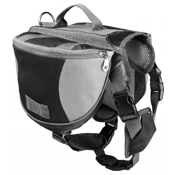 Pet Outdoor Backpack Large Dog Reflective Adjustable Saddle Bag Harness Carrier for Traveling Hiking Camping Safety