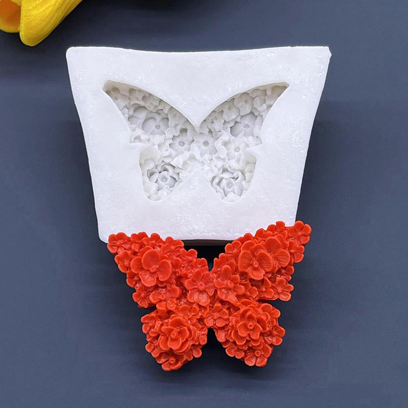 Flower Butterfly Silicone Mold Candle Sugarcraft Chocolate Cupcake Baking Mold Fondant Cake Decorating Tools