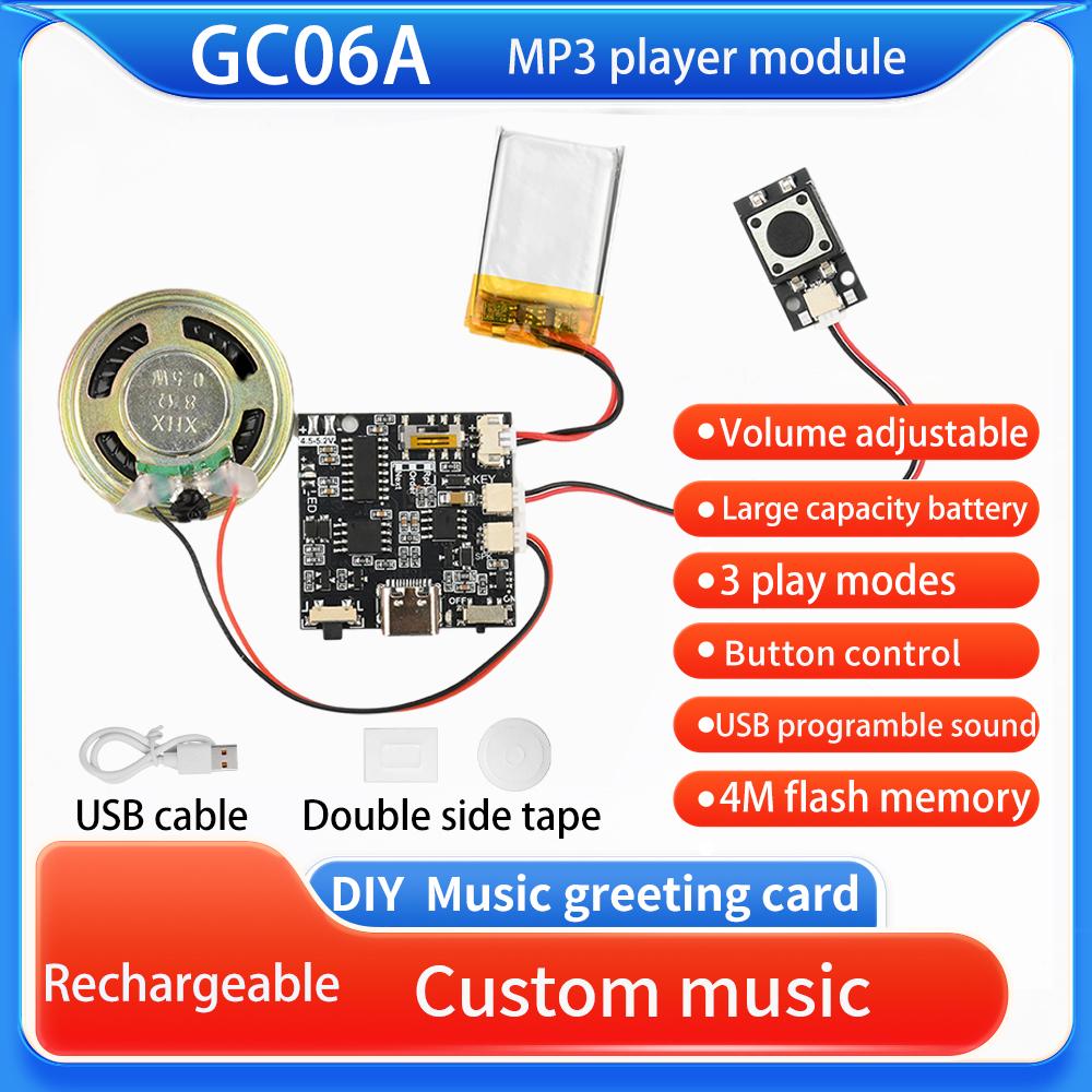 Recordable Sound Module Recording Card Movement Creative Gift Box Music Voice Player Programmable Board with Speaker