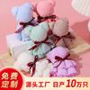 Opening Coral Velvet Bear Towel Elementary School Students Reward Marriage