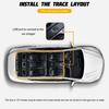 2PCS Car Devil Eyes Light, 11.8in x 4.72in Dynamic Flex Vehicle Windshield Digital LED Sign Display, Flexible Auto Exterior Decor Lamp Accessories, Un