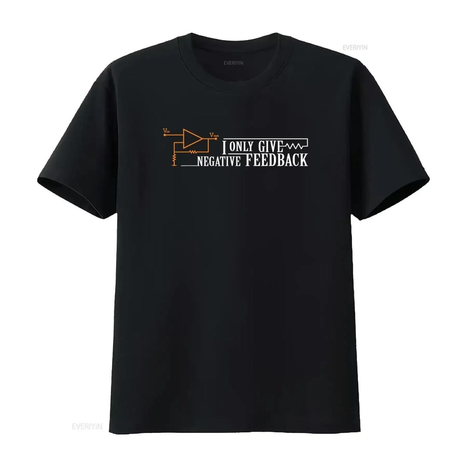 

BEST TO BUY I Only give negative Feedback Funny Electrician T Shirt vintage Washed Slightly homme Soft S чёрный