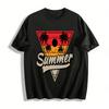 Vintage Summer Coconut Tree Print Casual Tee Pure Cotton T-shirt