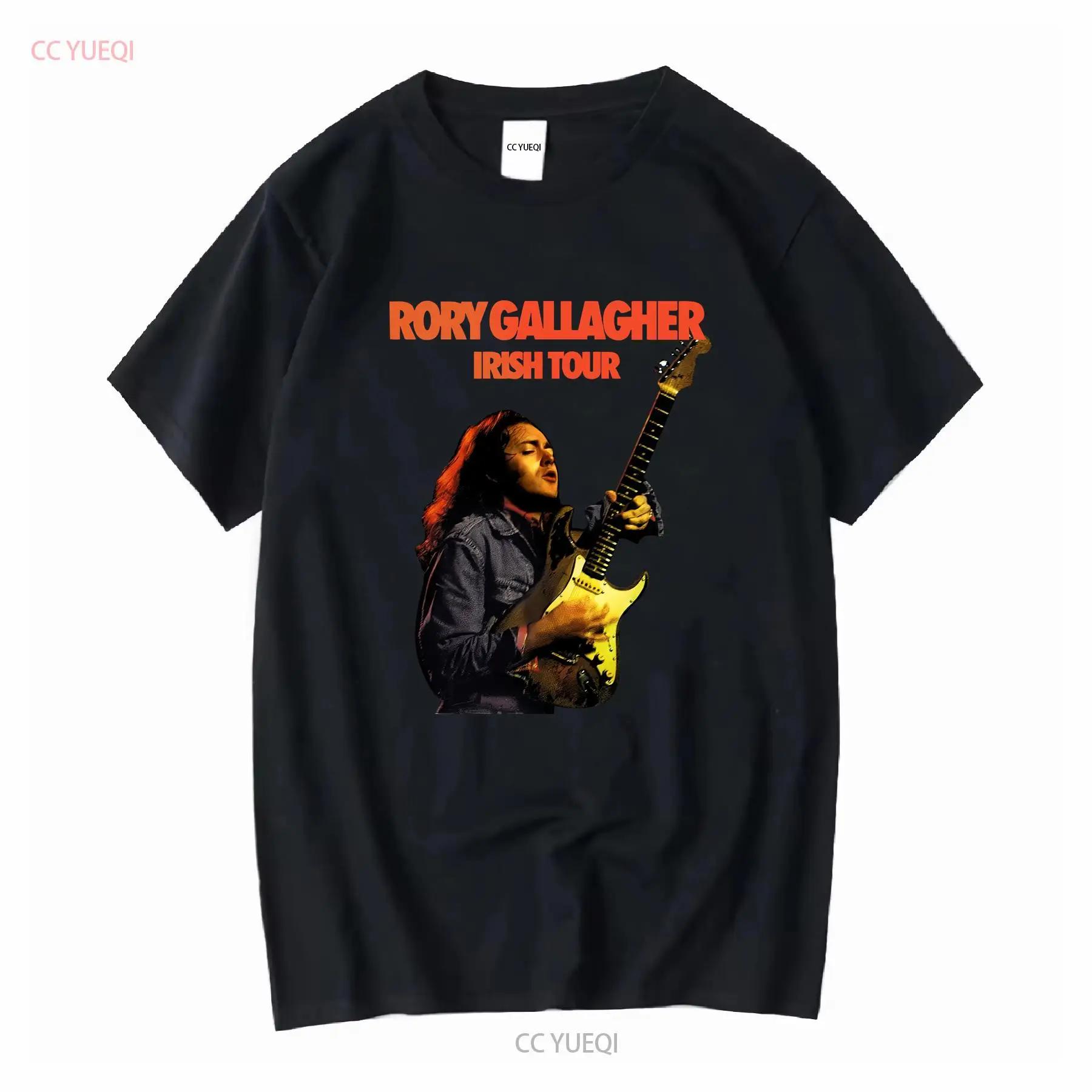 Футболка Rory Gallagher Irish Tour Все размеры винтажная стильная дышащая повседневная с принтом эластичная унисекс мягкая стритвеар S разноцветный