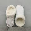 1Pair Hole Shoe Warm Insole Velvet Liner Winter Shoe Covers Thickened Soft Shoe Cover Detachable Cotton Sleeve Plush Inner Liner