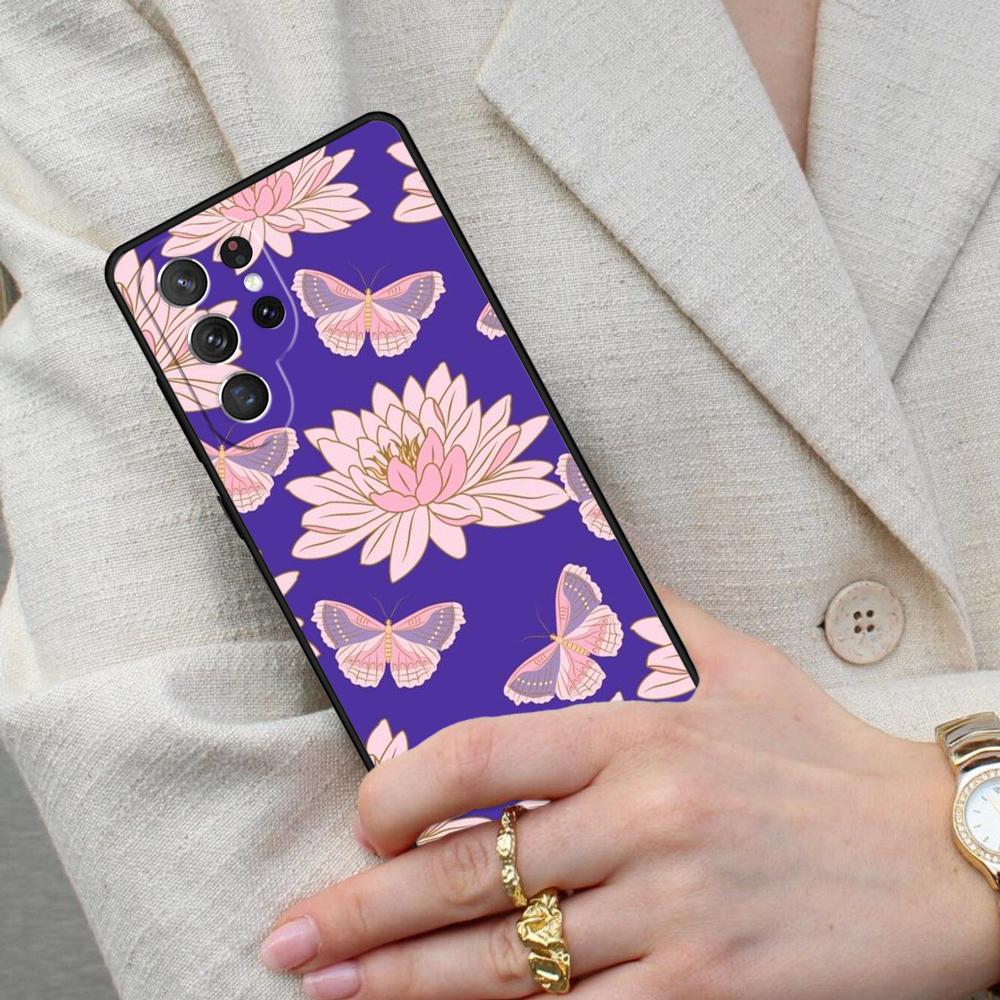 Lotus Flower Cell Phone Case for Samsung Galaxy S26 Ultra S25 S24 S23 S22 S21 S20 Note10 Cover