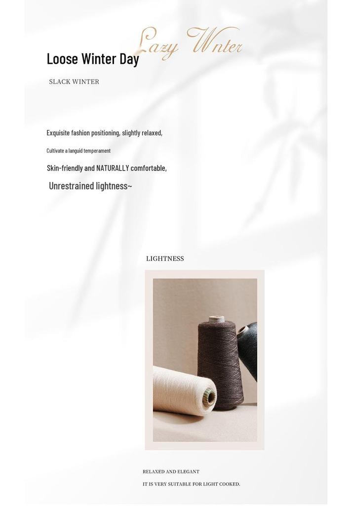 Autumn 2025 Women's Striped Cashmere Sweater - Half-High Neck, Loose Fit, Slimming Base Layer.