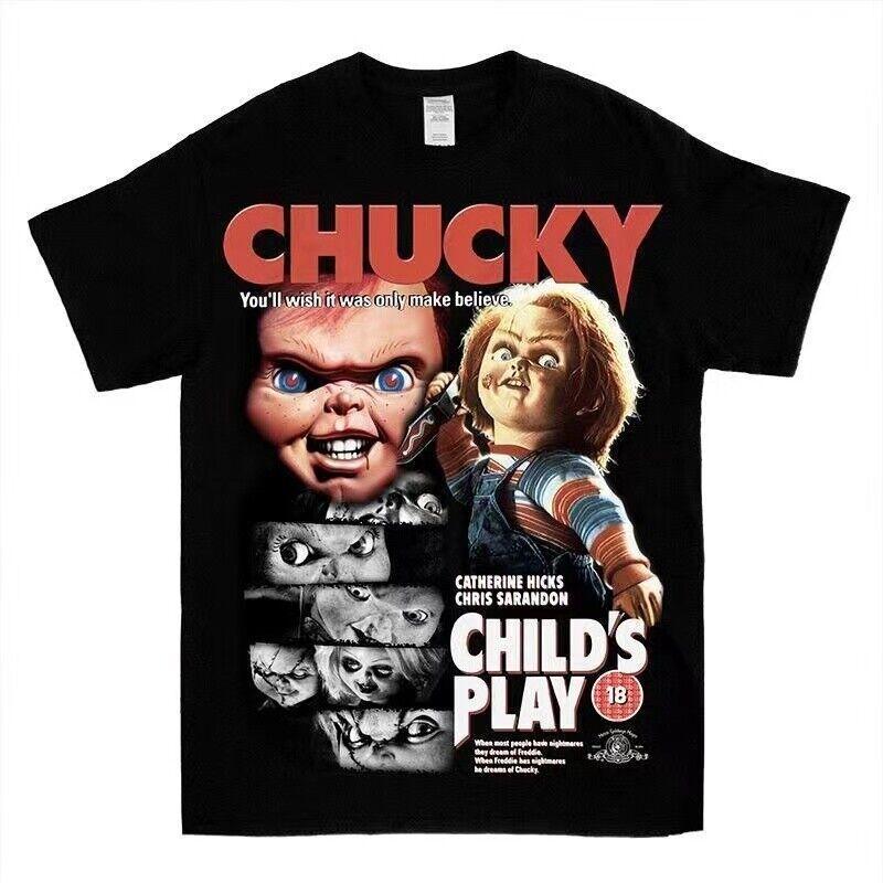 Chucky Child s Play Horror Movie T-Shirt L1104_40 Unisex T-Shirt M