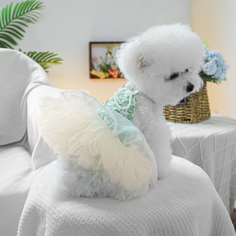 Pet Circle Dog Cat Dress Thin Mint Mamba Formal Gown Small Medium Large Pets