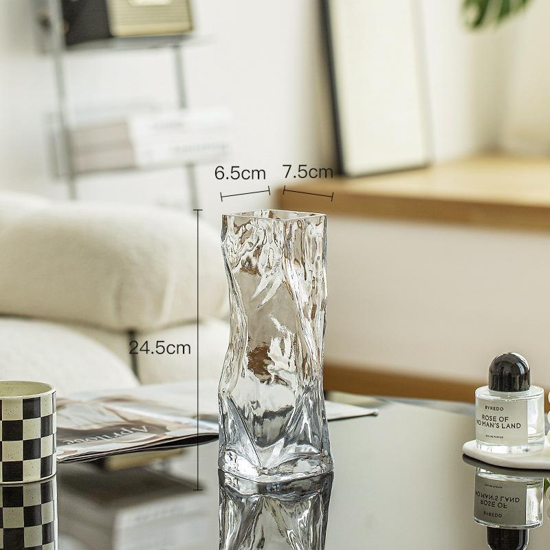 

Ваза Стеклянная ваза Украшение дома Украшения Цветочная композиция Может держать воду Ваза для цветов S