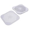 4Pcs Kitchen Floor Drain Silicone Strainer Square Sink Hair Catcher Non-Clogging Bathroom Floor Hair Catcher Cover Shower Drain