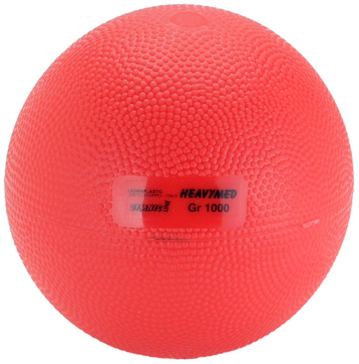 Gymnic Heavy Medicine Ball 1kg Red LP9710 Made in Italy