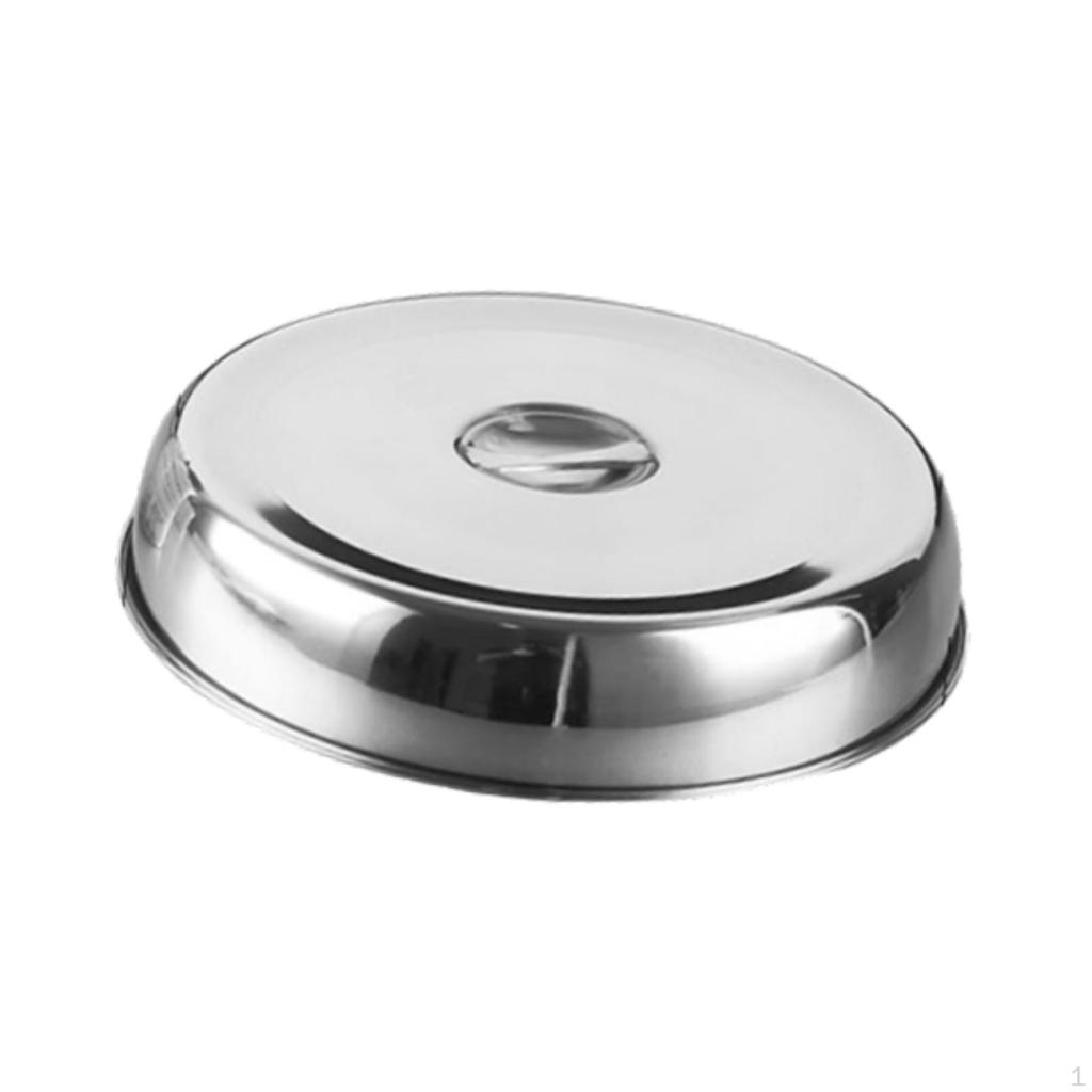 Flat Top Food Dome in Stainless Steel for Indoor Barbecue