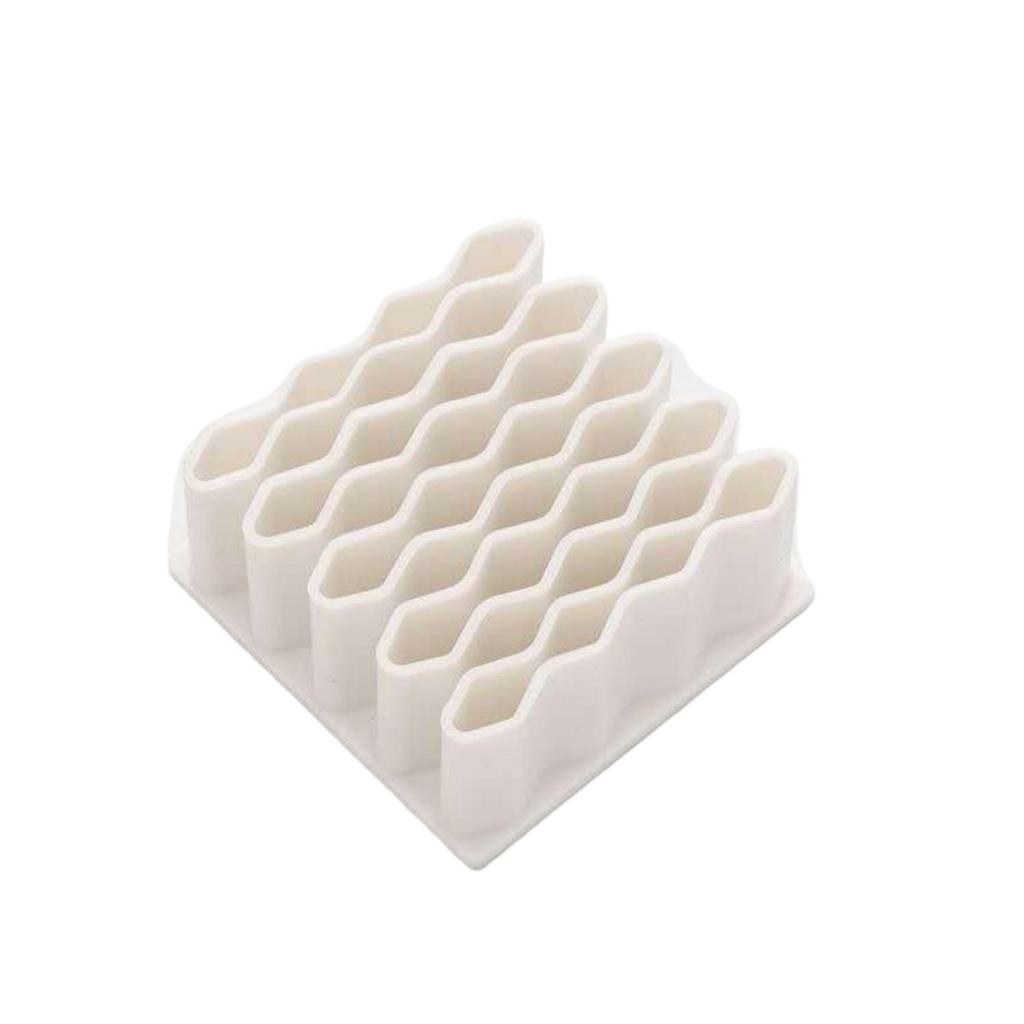 Compact 32-Slot Flexible Ointment Organizer for Medicine and Makeup Storage