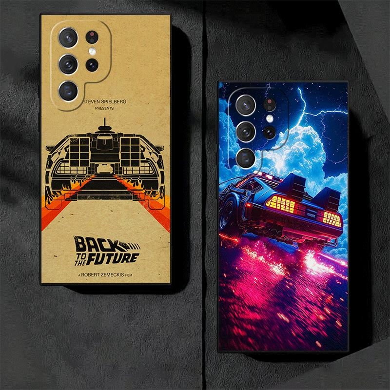 Back To The Future Soft Phone Case for Samsung Galaxy S26 S25 Edge S24 Ultra S23 Plus S22 S21 FE S20 Black Cover Back Shell