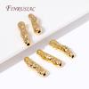 18K Gold Plated Brass Hollow Tube Bead Spacer Beads Supplies For Needlework Natural Stones Jewelry Making DIY Beadwork Accessory