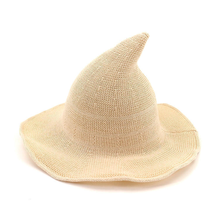 Halloween Witch Hats Black Folds Witch Wizard Hat Party Costume Headgear Devil Cap Cosplay Props Decoration Accessorie for Adult
