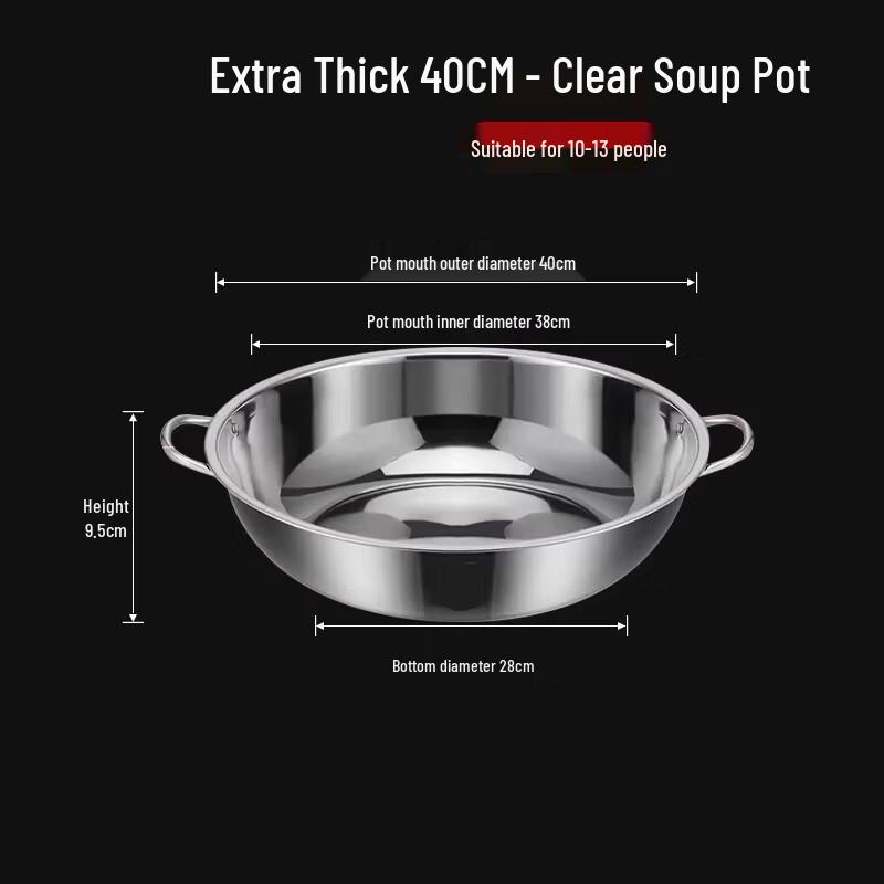 Naijiang Thickened Stainless Steel Hot Pot