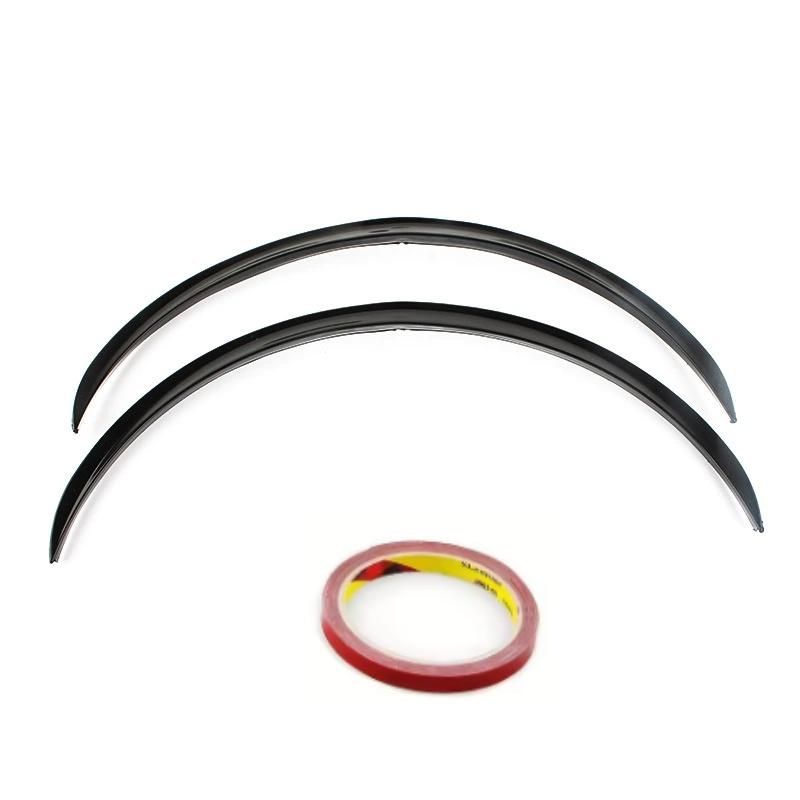 2PCS Universal Fender Flares Car Wheel Arches Wing Expander Arch Eyebrow Mudguard Lip Body Kit Protector Cover Mud Guard Trim