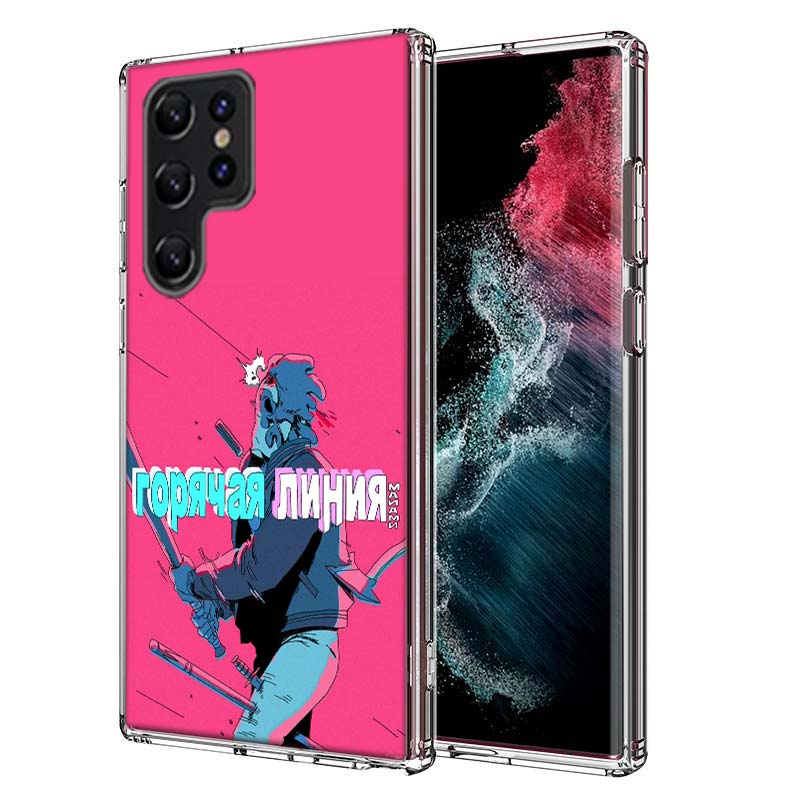 Game Hotline Miami Capa Phone Case For Samsung S26 Ultra S25 Edge Galaxy S23 S21 S20 S24 FE S22 S10 Plus Cover Clear TPU Shell C