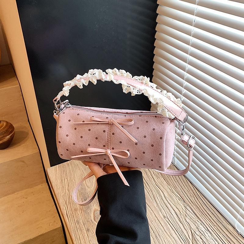 Mini mobile phone bag new fashion trend temperament shoulder bag niche design drum bag