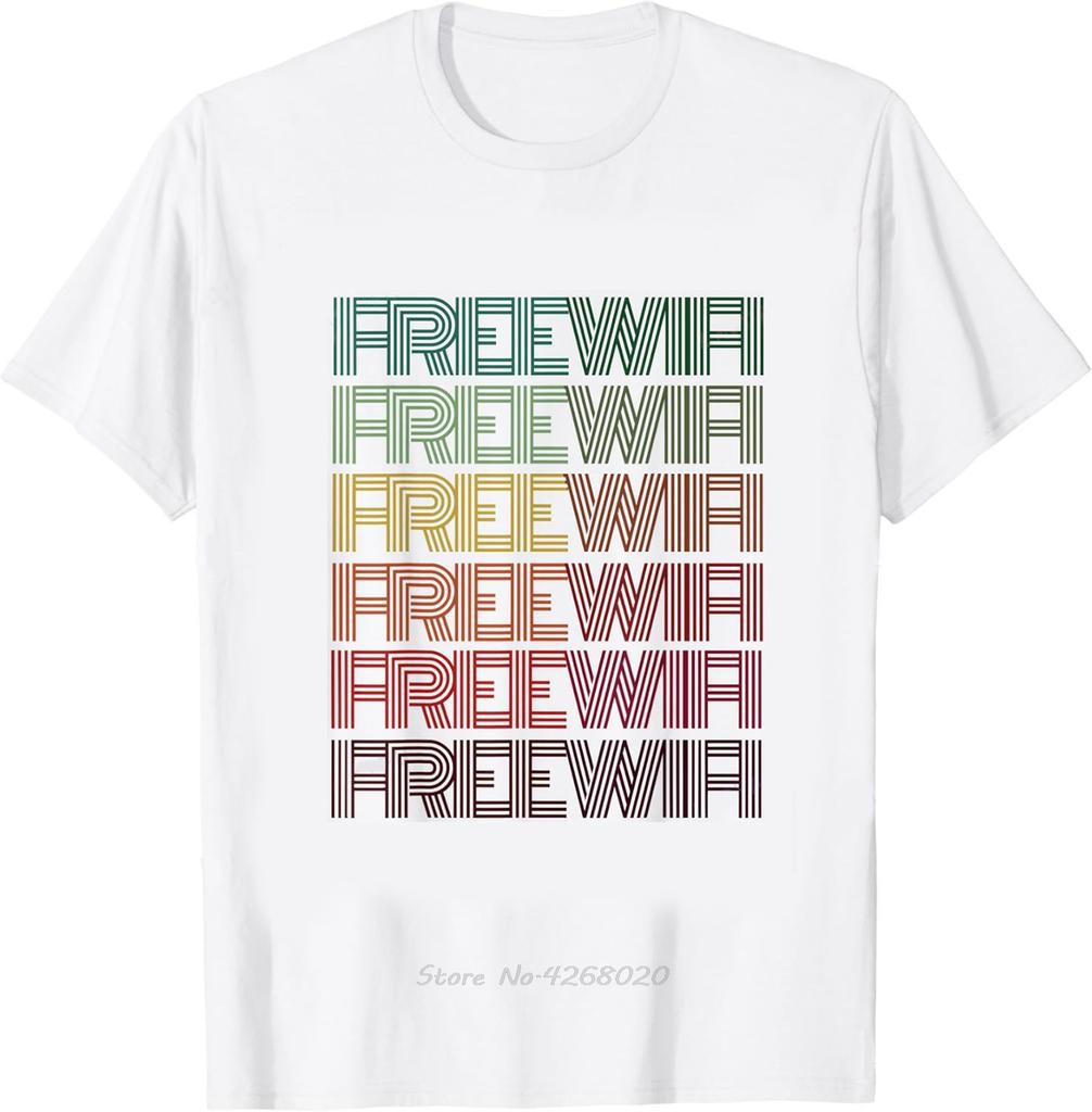 Funny Sarcasm Quote Free WiFi Tshirt Math Equation Novelty Mens Clothing Fitness T Shirt Printed Graphic Cotton Tshirt