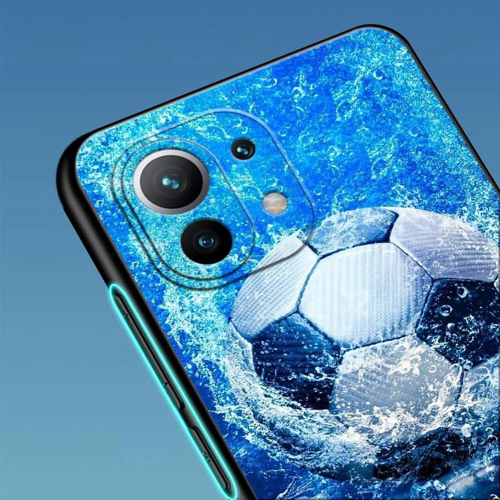 Football Field Soccer Ball For Xiaomi 15 Ultra 11T 12T 13T 14T Pro Phone Case Mi POCO X7 M7 F7 Pro F5 F6 M6 X3 X5 X6 Back Cover