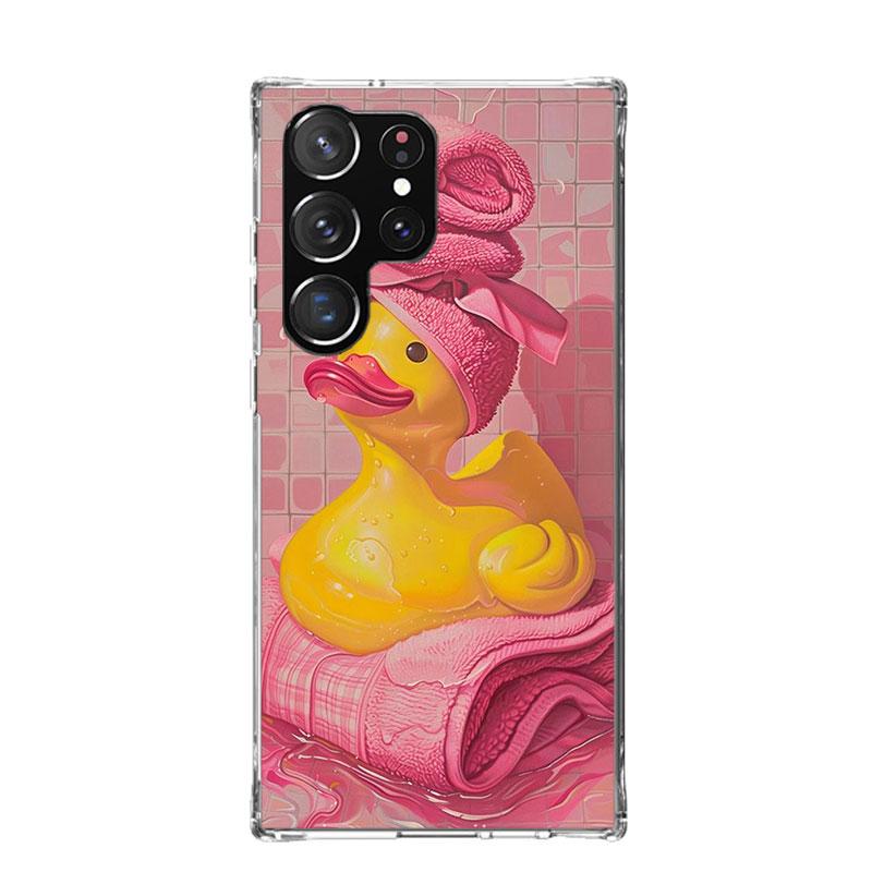Rubber Ducks Swimming Pool Phone Case For Samsung Galaxy S26 S25 Edge S24 S23 FE S22 Ultra S21 Plus S20 + Fundas Cover Coque Gal