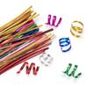 1 Bag Metallic Twist Tie Wire for Candy Lollipop Cake Cello Bag Party Gift 8cm.