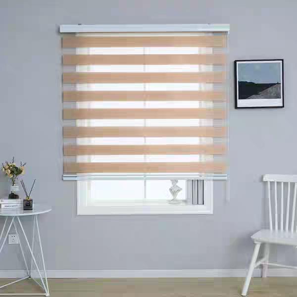 Versatile Solid Color Zebra Blinds: Heat-Insulating, Sheer Curtains, Venetian & Roller Options