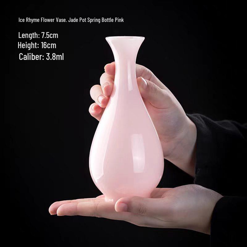 Handmade Dehua Jade Porcelain Vase for Flower Arrangements - Small Home Decor Ornament
