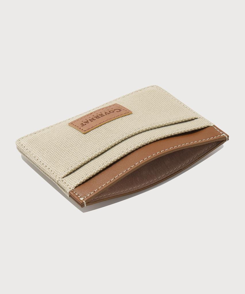 Covernat Canvas Card Holder Beige
