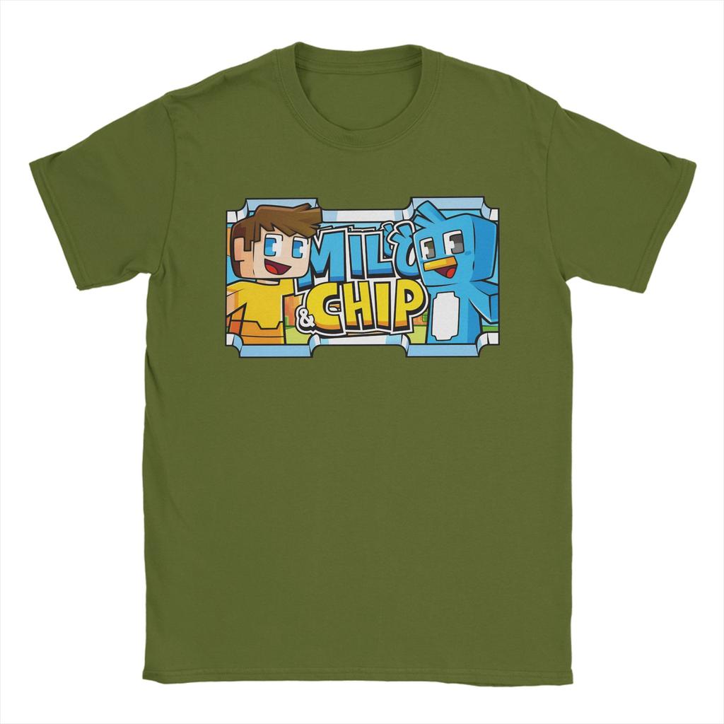Milo and Chip Printed T Shirt for Men Women  100 Cotton  Tee Shirt Clothing